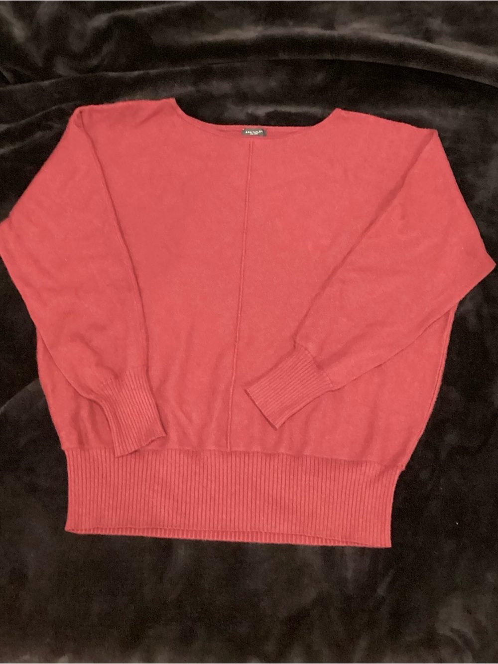 Ann Taylor Rose Red Crewneck Sweater